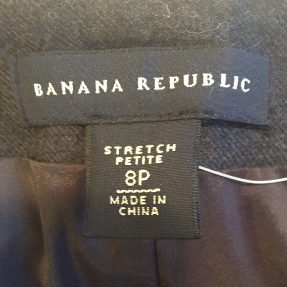 BANANA REPUBLIC Gray Lined Wool Skirt w/ Belt NWT - Picture 6 of 8